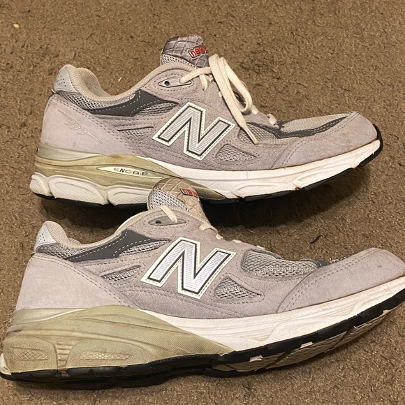 New Balance Shoes - Womens New Balance 990 v3 Grey White Made in‎ USA Size 10.5 W990GL3